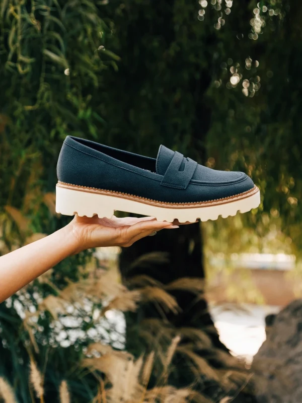 Kelley kék női félcipő ökológiai bőrből