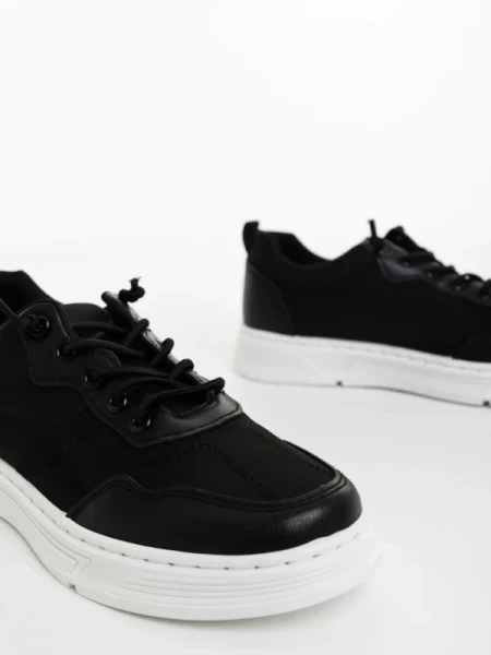 Benicio fekete férfi sportcipő textil anyagból