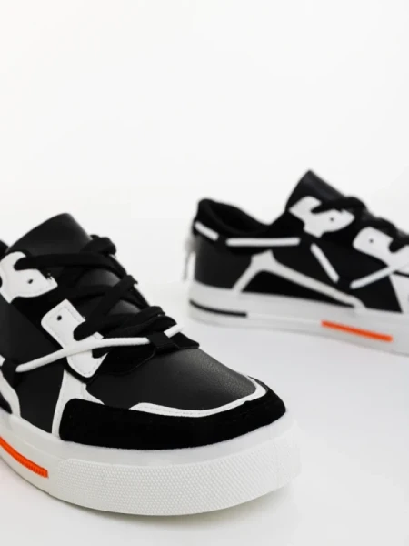 Celso fekete férfi sportcipő ökológiai bőrből