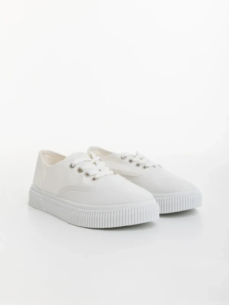 Macario fehér zöld férfi sportcipő textil anyagból