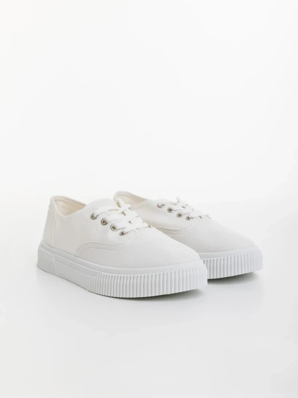 Macario fehér zöld férfi sportcipő textil anyagból