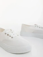 Macario fehér zöld férfi sportcipő textil anyagból