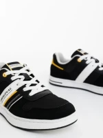 Derren fekete férfi sportcipő textil anyagból