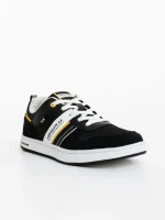 Derren fekete férfi sportcipő textil anyagból