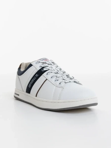 Gared fehér férfi sportcipő ökológiai bőrből