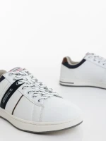 Gared fehér férfi sportcipő ökológiai bőrből