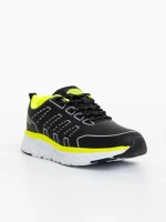 Rafferty fekete férfi sportcipő ökológiai bőrből