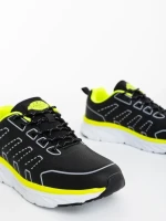 Rafferty fekete férfi sportcipő ökológiai bőrből