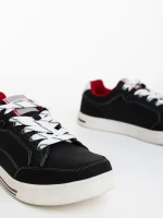 Victoriano fekete férfi sportcipő textil anyagból