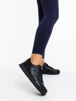 Delaney fekete női sportcipő ökológiai bőrből