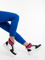 Acilia fekete női sportcipő ökológiai bőrből