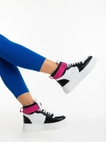 Acilia fekete női sportcipő ökológiai bőrből