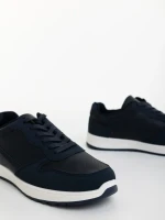 Eraldo kék férfi sportcipő ökológiai bőrből