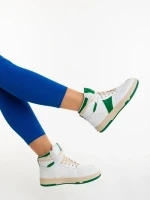 Jocelin zöld női sportcipő ökológiai bőrből