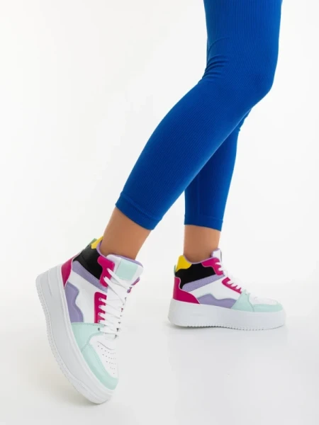 Estella fukszia női sportcipő ökológiai bőrből