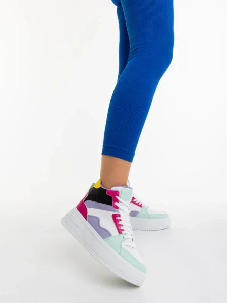 Estella fukszia női sportcipő ökológiai bőrből