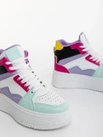 Estella fukszia női sportcipő ökológiai bőrből