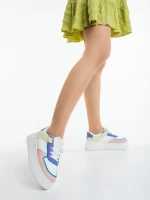 Kosara rózsaszin női sportcipő ökológiai bőrből