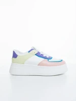 Kosara rózsaszin női sportcipő ökológiai bőrből