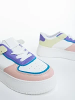 Kosara rózsaszin női sportcipő ökológiai bőrből