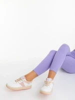 Petty rózsaszin női sportcipő ökológiai bőrből