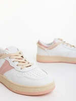 Petty rózsaszin női sportcipő ökológiai bőrből