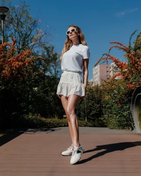 Petty fekete női sportcipő ökológiai bőrből