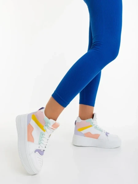 Estella rózsaszin női sportcipő ökológiai bőrből