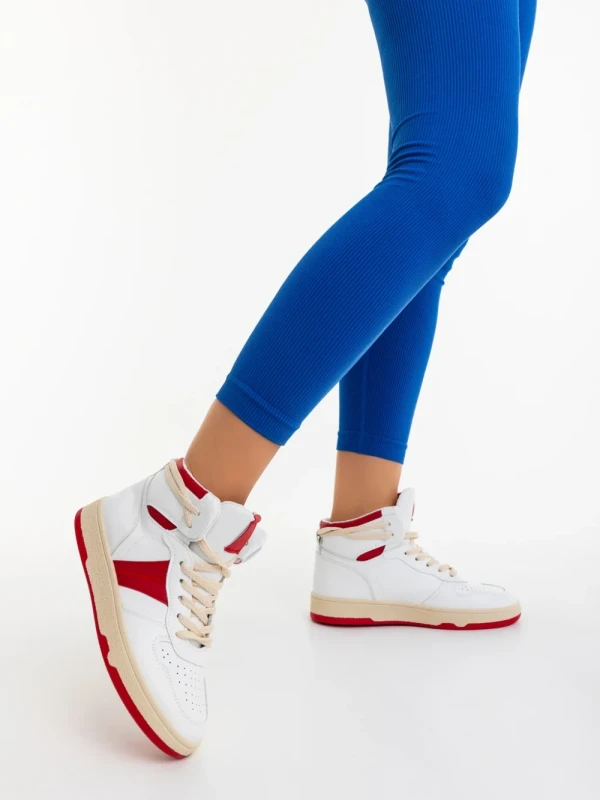 Jocelin piros női sportcipő ökológiai bőrből