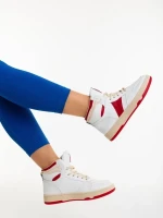 Jocelin piros női sportcipő ökológiai bőrből