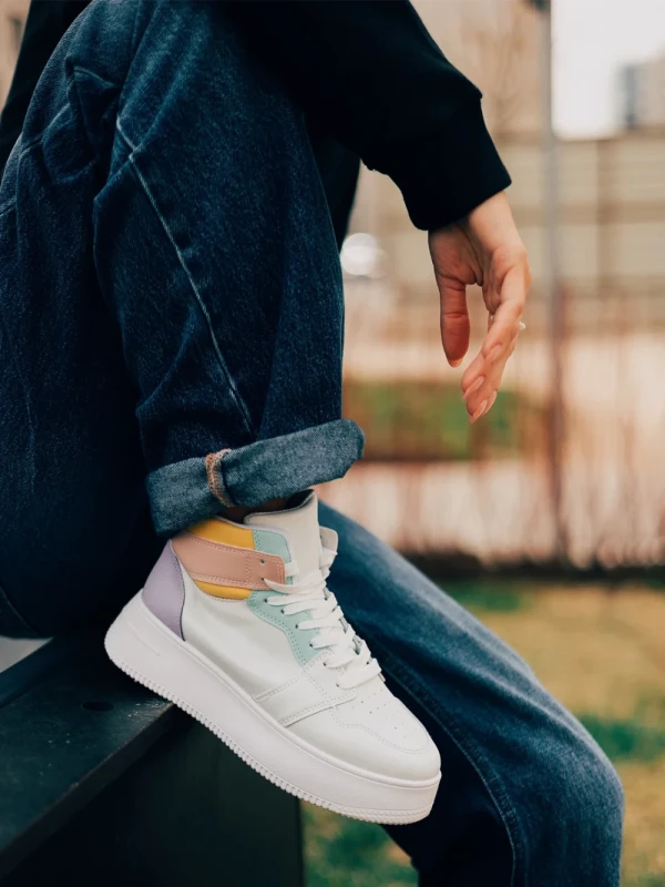 Acilia rózsaszin női sportcipő ökológiai bőrből