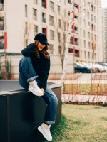 Acilia rózsaszin női sportcipő ökológiai bőrből