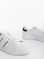 Jelka fehér férfi sportcipő ökológiai bőrből