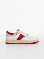 Petty piros női sportcipő ökológiai bőrből