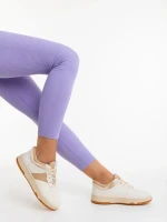 Petty sötét bézs női sportcipő ökológiai bőrből