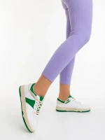 Petty zöld női sportcipő ökológiai bőrből