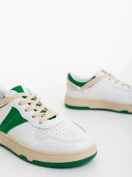 Petty zöld női sportcipő ökológiai bőrből