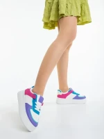 Kosara lila női sportcipő ökológiai bőrből