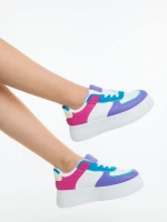 Kosara lila női sportcipő ökológiai bőrből