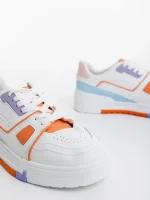 Lowery narancssárga női sportcipő ökológiai bőrből