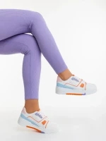 Lowery narancssárga női sportcipő ökológiai bőrből