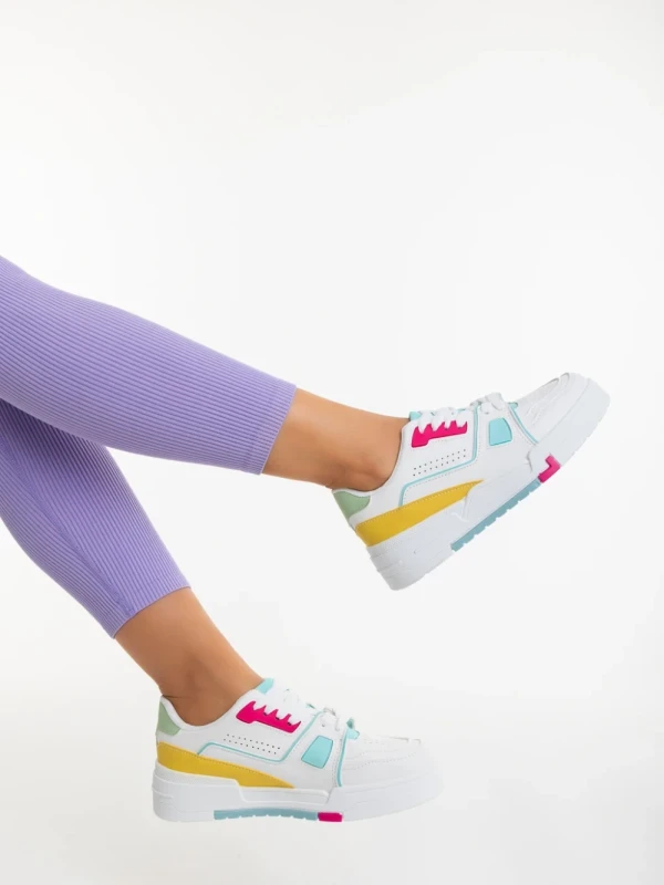 Lowery zöld női sportcipő ökológiai bőrből