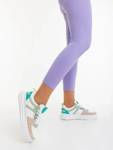 Sabetta bézs női sportcipő ökológiai bőrből