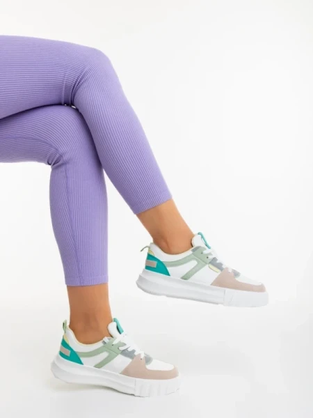 Sabetta bézs női sportcipő ökológiai bőrből