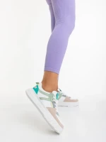 Sabetta bézs női sportcipő ökológiai bőrből