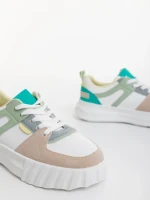 Sabetta bézs női sportcipő ökológiai bőrből