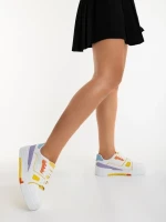 Lowery sárga női sportcipő ökológiai bőrből