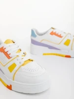 Lowery sárga női sportcipő ökológiai bőrből