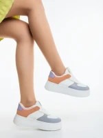 Kosara szürke női sportcipő ökológiai bőrből