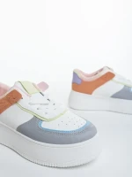 Kosara szürke női sportcipő ökológiai bőrből